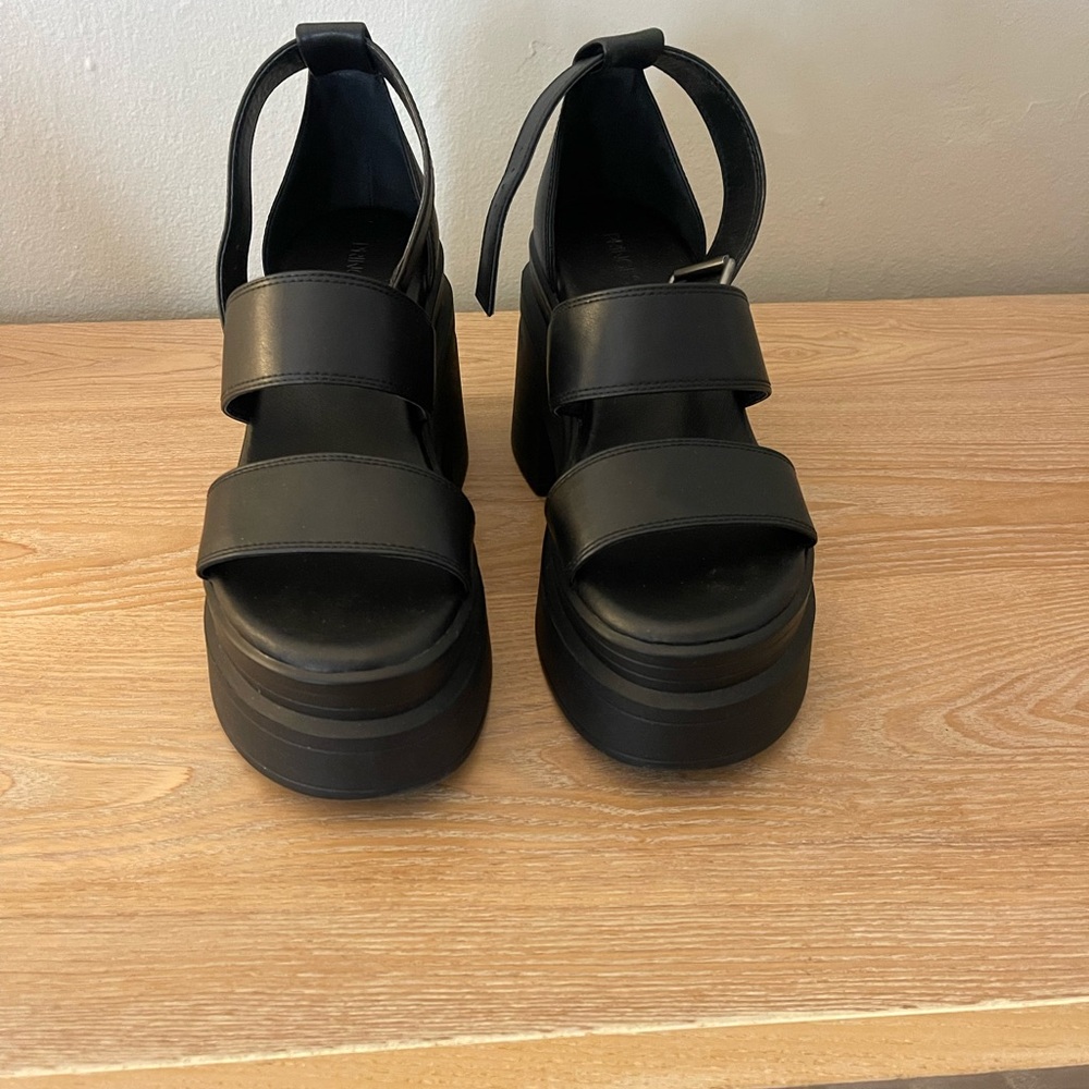 Princess Polly Black Platform Shoes